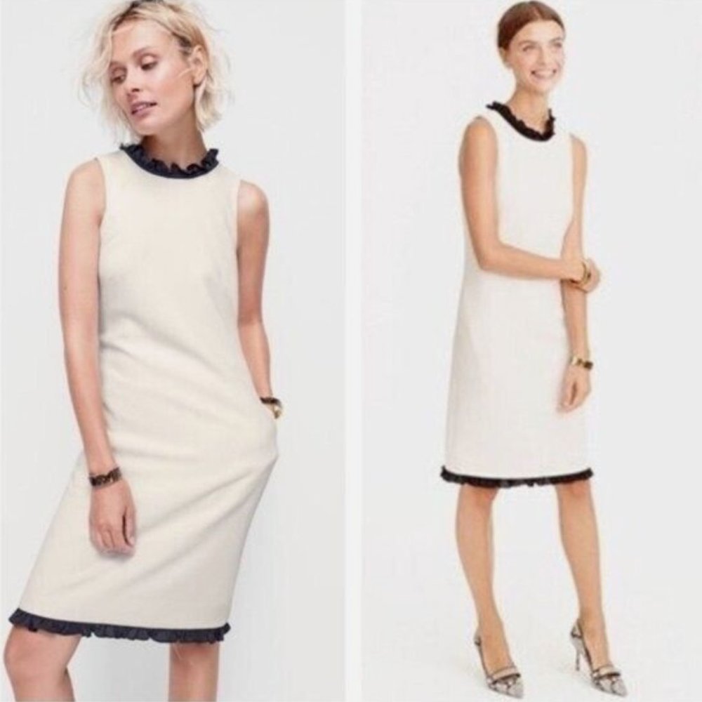 J.Crew Ruffle Trim Shift Dress - Picture 3 of 6